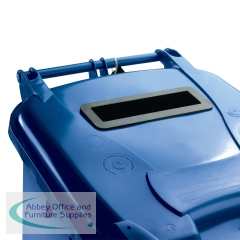 Confidential Waste Wheelie Bin 140 Litre Blue 377891
