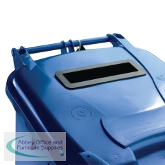 Confidential Waste Wheelie Bin 240 Litre Blue 377892