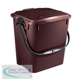 Solid Walled Kitchen Caddy 10L Brown 378479