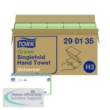 Tork Singlefold Hand Towel H3 Recycled Green (Pack of 20) 290135