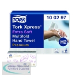 Tork Xpress Multifold Hand Towel H2 100 Sheets Per Sleeve White (Pack of 21) 100297