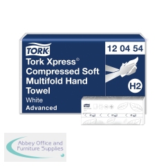 Tork Xpress Compressed Soft Multifold Hand Towels White (Pack of 2400) 120454