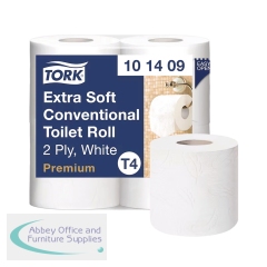 Tork Extra Soft Conventional Toilet Roll Premium 2-Ply 200 Sheets Per Roll 9x4 (Pack of 36) 101409