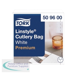 Tork Linstyle Cutlery Bag White (Pack of 50) 509600