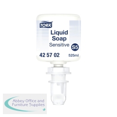 Tork S5 Mini Sensitive Hand Wash Liquid Soap Unperfumed 525ml (Pack of 8) 425702T