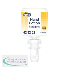 Tork S5 Mini Sensitive Moisturising Hand Lotion Unperfumed 525ml (Pack of 8) 425202