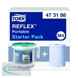 Tork Reflex Portable Dispenser and Roll Starter Pack 473188