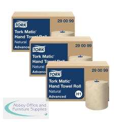 Tork Matic Paper Hand Towel Roll Natural (Pack of 6) 3For2