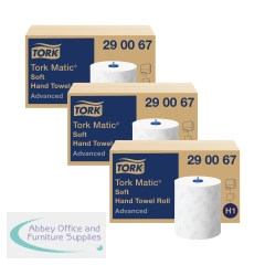 Tork Matic Soft Hand Towel Roll 2-Ply 150m White (Pack of 6) 3For2