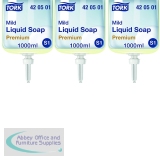 Tork Mild Hand Washing Liquid Soap 6x1L Light Yellow Buy 2 get 1 FOC