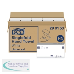 Tork 2-Ply Hand Towel Singlefold Universal (Pack of 15) 290153