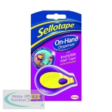Sellotape On-Hand Dispenser with Invisible Tape 18mmx15m 2379004