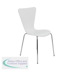 5 Star Recess Heavy Duty Chair White SF1004347