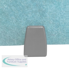 5 Star PET Under Desk Edge Fixed Screen Holder Pair for Desk Mounted Screen Silver SF1004354
