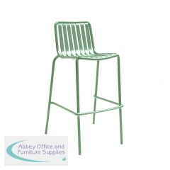 Lark Bar Chair Aluminium Next Day Delivery Fair Green 1043414ND