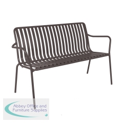 Lark Two Seater Bench Aluminium Next Day Delivery Charcoal 1043436ND