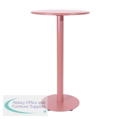 Lark Round High Bar Table Aluminium Next Day Delivery Brick Dust 1043440ND