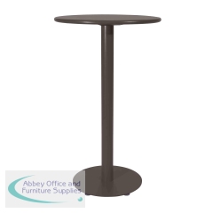 Lark Round High Bar Table Aluminium Next Day Delivery Charcoal 1043442ND
