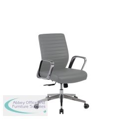 5 Star Slate Executive Chair with Fixed Arms Grey/Chrome SF8956118