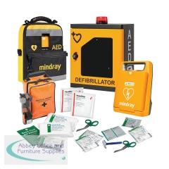 HypaGuard Outdoor AED Cabinet Mindray C1A AED Bundle K3056