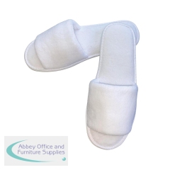 Coral Fleece Slipper in Paper Bags Open Toe 30cm EVA Sole (Pack of 100) SUPCFY004