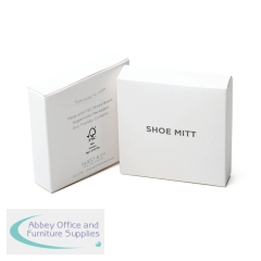 White Boxed Eco White Cotton Shoe Mitt 180x140mm (Pack of 250) I012