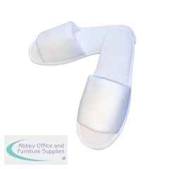 Economy Poly Velour Slipper in Paper Bags Open Toe 30cm Dot Sole (Pack of 100) SUPCFY002