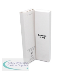 White Boxed Bamboo Comb 135x30mm (Pack of 250) I019A