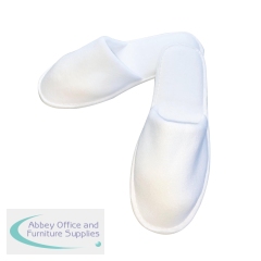 Economy Poly Velour Slipper in Paper Bag Closed Toe 30cm Dot Sole (Pack of 100) SUPCFY001