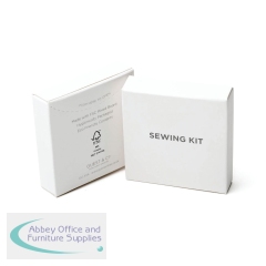 White Boxed Eco Sewing Kit 6 Thread Standard (Pack of 250) I011