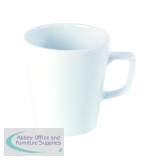 Genware Latte Mug 12oz White (Pack of 12) 322135