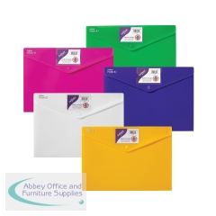 Snopake Polyfile ID A4 Polypropylene Bright Assorted (Pack of 5) 12565