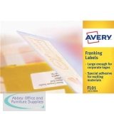 Avery Franking Labels 2 per sheet 140x38mm White Ref FL01 [1000 Labels]