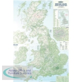 Map Marketing British Isles Motoring Map Unframed 12.5 Miles to 1 inch Scale W830xH1200mm Ref BIM