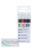 5 Star Value Strategy SL Dry Wipe Markers Assorted [Pack 4]
