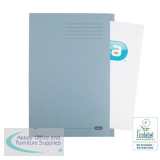 Elba A4 Square Cut Folder Recycled Lightweight 180gsm Manilla Blue Ref 100090203 [Pack 100]