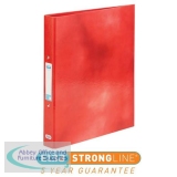 Elba Ring Binder Laminated Gloss Finish 2 O-Ring 25mm Size A4+ Red Ref 400017755