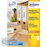 Avery Filing Label Laser Recycled 4 Per Sheet 192x61mm Ref LR4761-100 [400 Labels]