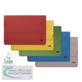 Elba Document Wallet Half Flap 285gsm Capacity 32mm A4 Assorted Ref 100091110 [Pack 50]