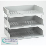 Avery Wide Entry Filing Tray W367xD254xH63mm Light Grey Ref W44LGRY