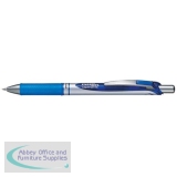 Pentel EnerGel XM Retractable 0.7mm Tip 0.35mm Line Blue Ref BL77-C [Pack 12]