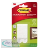 SP-107564 - 3M Command Picture Hanging Strips Adhesive Medium White Ref 17201 [Pack 4]
