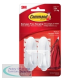 Command Oval Adhesive Hooks Medium Ref 17081 [Pack 2]