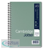 Cambridge Jotter Notebook Wirebound 80gsm Ruled Margin and Perforated 200pp A5 Ref 400039063 [Pack 3]