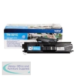 Brother Laser Toner Cartridge Page Life 1500pp Cyan Ref TN321C