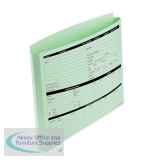 Personnel Wallets Pre-printed Extra Capacity Expandable Gusset Green [Pack 50]
