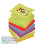 Post-it Super Sticky Z-Notes Pad 90 Sheets Marrakesh 76x76mm R330-6SS-MAR [Pack 6]