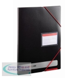 Black n Red by Elba Display Book Polypropylene 20 Pockets Elastic Straps A4 Opaque Ref 400050725