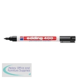 Edding 400 Permanent Marker Bullet Tip 1mm Line Black Ref 4-400001 [Pack 10]
