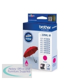 Brother Inkjet Cartridge High Yield Page Life 1200pp Magenta Ref LC225XLM